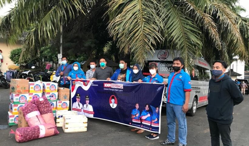 Lakukan Aksi Sosial, KNPI Kota Semarang Beri Bantuan Untuk Pasien Covid-19