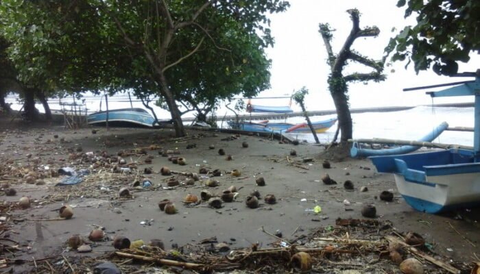Ini Penampakan Pantai Teluk Penyu Pasca Terjangan Gelombang Tinggi