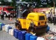Polres Semarang Musnahkan Ribuan Liter Miras