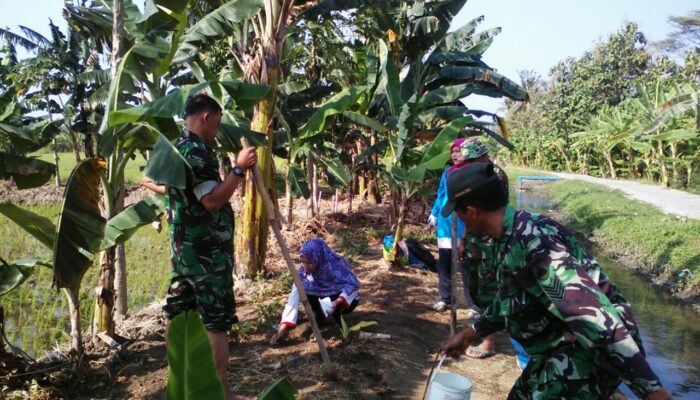 Gandeng Mahasiswa, Koramil 11/Pedurungan Kenalkan Sistem Refugia ke Petani