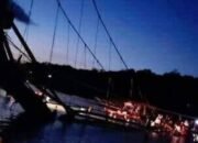 Nyepi Laut, Jembatan Gantung Penghubung Pulau Ceningan Roboh