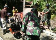 Warga dan TNI Bersinergi Bangun Infrastrukrur