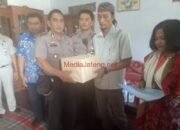Polres Grobogan Beri Santunan Korban Laka Kereta