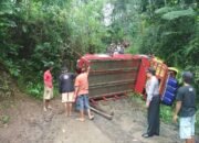 Angkut 12 kuintal ayam, truk ini terguling di Purbalingga