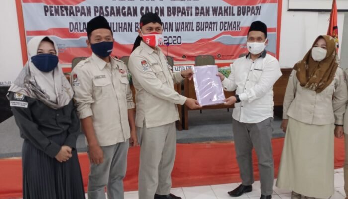 Pilbup 2020, KPU Demak Tetapkan 2 Cabub dan Cawabub