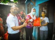 BPR Bank Pasar Kota Semarang Bagikan 500 Paket Sembako Kepada Warga Terdampak Covid-19