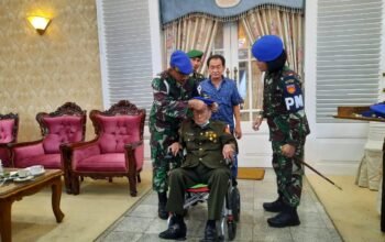 Danpomdam IV/Diponegoro Kunjungi Veteran Soegeng Boedhiarto di Banjarnegara