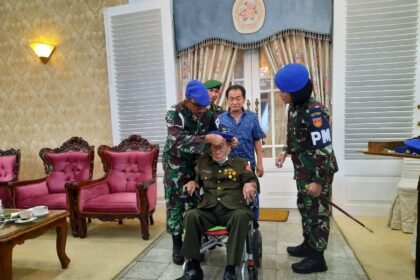 Danpomdam IV/Diponegoro Kunjungi Veteran Soegeng Boedhiarto di Banjarnegara