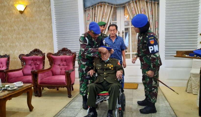 Danpomdam IV/Diponegoro Kunjungi Veteran Soegeng Boedhiarto di Banjarnegara