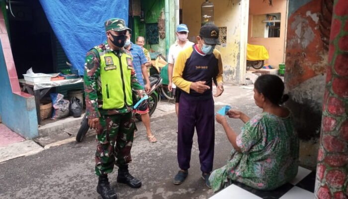 PPKM Siaga Mikro Dimulai, Koramil Sisir Kampung Buru Covid