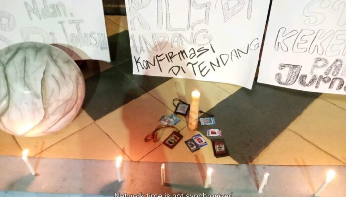 Ikatan Jurnalis Magetan Gelar Aksi Solidaritas Terkait Kekerasan Wartawan Tempo di Surabaya