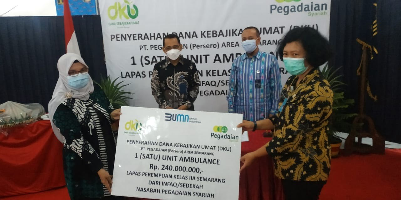 Pegadaian Bantu Satu Unit Mobil Ambulance Untuk Lapas Perempuan