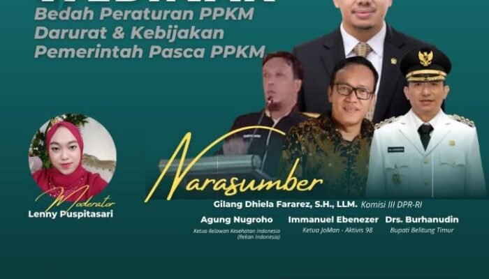 Sahabat Desa Jepara Gandeng IPDA Gelar Webinar Kupas Tuntas Kebijakan Pemerintah dalam Penanganan Covid-19