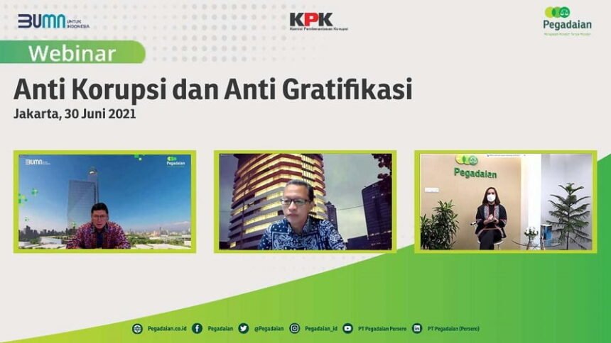 Bangun Budaya Bersih, Pegadaian Gelar Webinar Kampanye Anti Korupsi dan Anti Gratifikasi