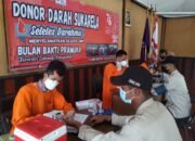 Hari Pramuka Ke 60, Pramuka dan Masyarakat Banyumas Mendonorkan Darah