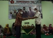 Kado HUT TNI, Koramil Kaligondang Miliki Aula Baru