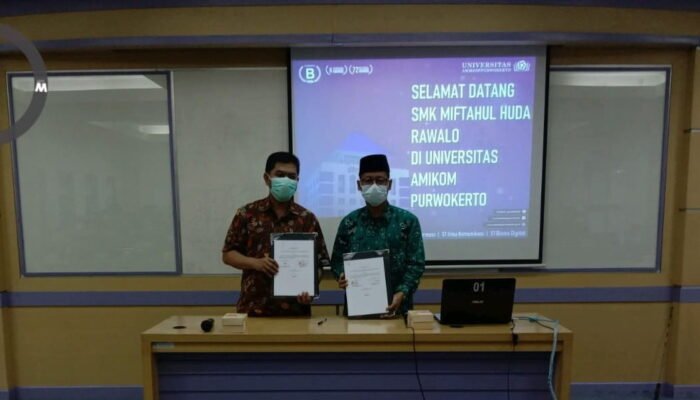Penguatan Sekolah Penggerak, SMK Miftahul Huda Rawalo Gandeng Universitas Amikom