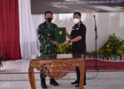 Resmi Ditutup, Hasil TMMD Sky III Wringinharjo Diserahkan Dandim Ke Pemda Cilacap