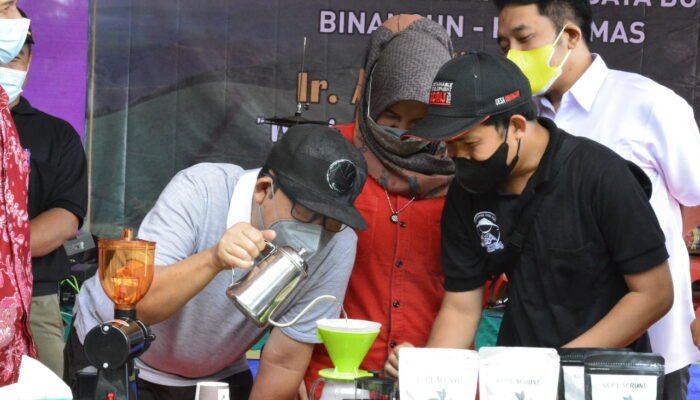 Bupati Launching Kopi Seruni Bukit Semut Binangun
