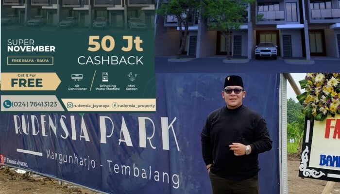 Rudy Rudensia Luncurkan Proyek Baru Perumahan Rudensia Park, Gratis Air Minum Seumur Hidup dan Promo Cashback Rp50 Juta