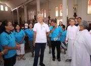 Gubernur Jateng Ganjar Pranowo Cek Paskah di Gereja Santo Antonius; Sudah Siap, Kita Doakan Lancar