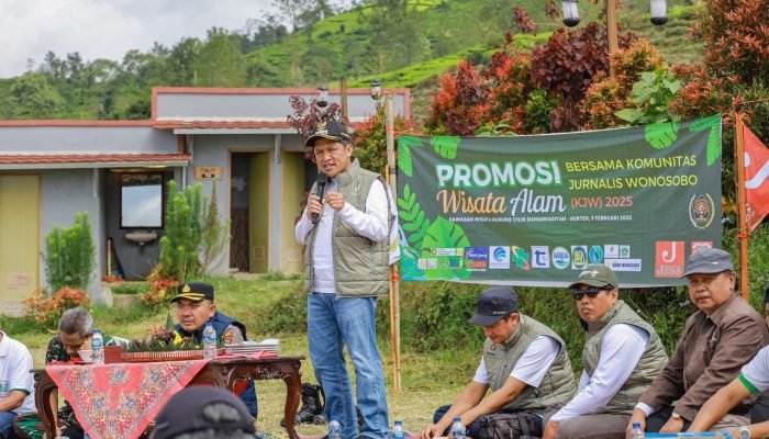 Komunitas Jurnalis Wonosobo Rayakan Hari Pers 2025 di Gunung Cilik