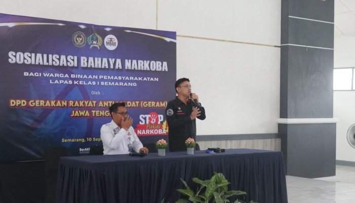 Bantu Sadarkan Warga Binaan Lapas Semarang, Geram Lakukan Sosialisasi Bahaya Narkoba