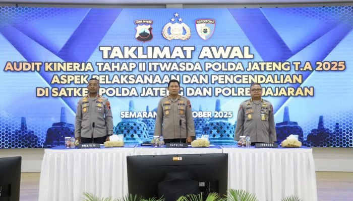 Kapolda Jateng Sebut Audit Kinerja Bukan Sekedar Pemeriksaan, Tapi Upaya Perbaikan Institusi Polri