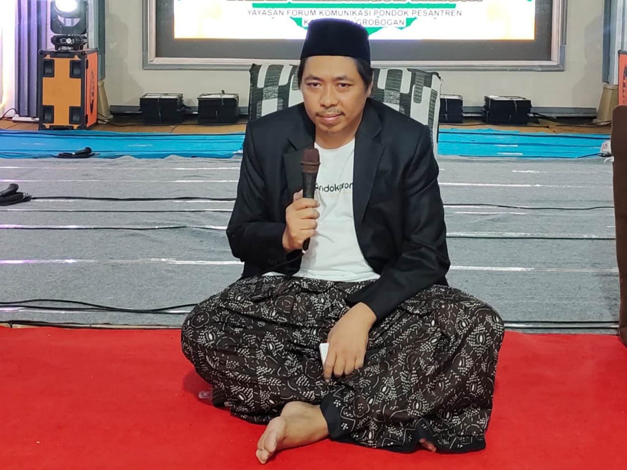 etua FKPP Grobogan, Gus Syaidun, menyebut bahwa isi tayangan itu menggambarkan pesantren secara keliru. Fotok: dok FKPP Grobogan.